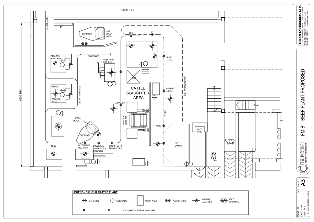 Fiji Meat Beef plant design, operational and financial proposal