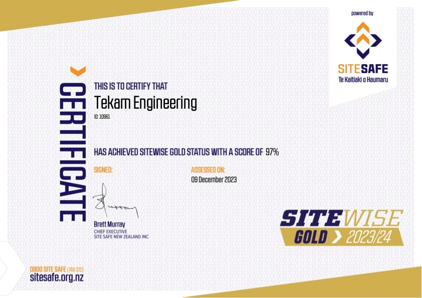 Gold Certification by Sitewise